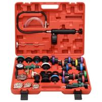 VidaXL Druktester voor koelsysteem 52x40,5x9,5 cm rood - thumbnail