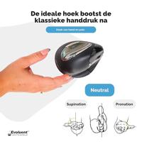 BakkerElkhuizen Evoluent4 Right Bluetooth muis Optisch 2600 DPI Rechtshandig - thumbnail
