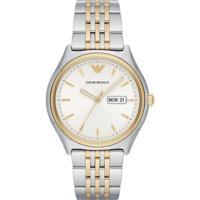Emporio Armani AR11034 Heren horloge tweekleurig zilver/goud 43 mm roestvrij staal - thumbnail