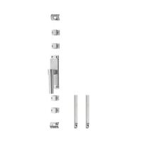 Intersteel krukespagnolet links L-recht incl. stangenset - RVS - thumbnail