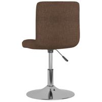 Eetkamerstoelen draaibaar 6 st stof bruin - thumbnail