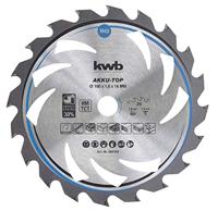 KWB Dun zagend Cirkelzaagblad, met hardmetaal versterkt 160mm - thumbnail