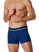 Schiesser Boxershorts 95/5 blauw-zwart 3-pack - thumbnail