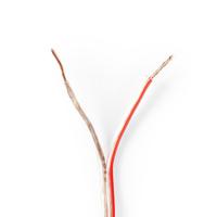 Nedis CAGW0750TR1000 Speaker-kabel 2x 0,75 Mm2 100 M Folieverpakking Transparant - thumbnail