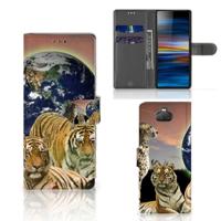 Sony Xperia 10 | Telefoonhoesje | Met pasjeshouder | Roofdieren - thumbnail
