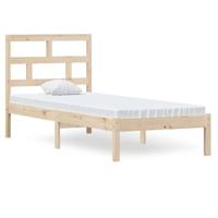Bedframe massief hout 75x190 cm - thumbnail