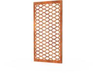 Gerofence Cortenstaal Corten Comb Schutting 100 x 0,5 x 180 cm Geroba - Geroba - thumbnail