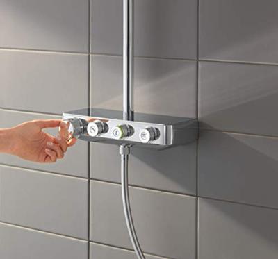 GROHE Euphoria smartcontrol Regendoucheset Opbouw- hoofddouche 31cm - handdouche rond - chroom 26507000 - thumbnail