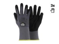 Safety Jogger veiligheidshandschoenen met maximale beweeglijkheid | 3 stuks | zwart | maat 9 - sw0306009 - thumbnail
