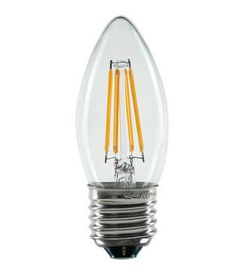 LED kaarslamp 4W 2600K E14 filament Segula dimbaar 55313