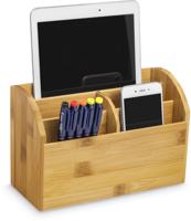 CEP desk organizer uit bamboe, staand, 5 vakken - thumbnail