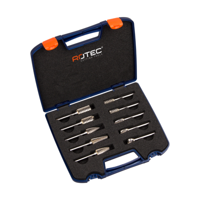 Rotec 10-dlg. set stiftfr. Kruisvert. (Z6) - ø9,6 mm model 1x B,C,F,G en L - ø12,7 mm 1x B,C,F,G en L - 9003071