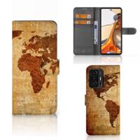 Xiaomi 11T | 11T Pro | Flip Cover | Wereldkaart - thumbnail