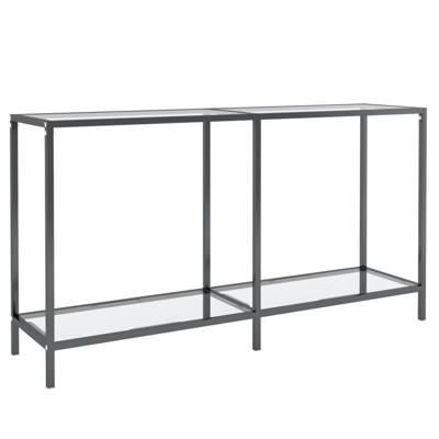 Wandtafel 140x35x75,5 cm gehard glas transparant - thumbnail