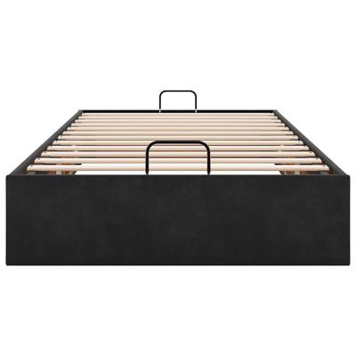 Bedframe zonder matras 80x200 cm fluweel zwart