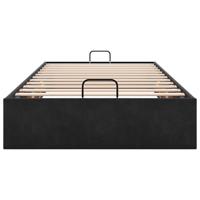 Bedframe zonder matras 80x200 cm fluweel zwart - thumbnail