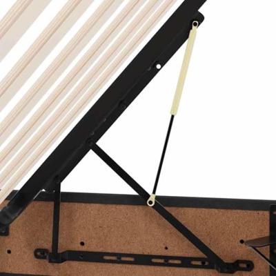 Opbergbed met matras met matras Zwart 90 x 190 cm Fluweel