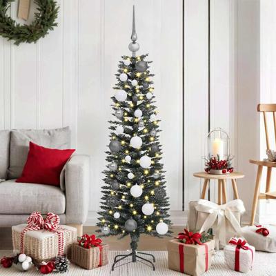 VidaXL Kunstkerstboom met 150 led groen 120 cm pvc en plastic en staal