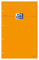 Cursusblok Oxford Orange Notepad A4+ lijn 4-gaats 160 pagina&apos;s 80gr oranje - thumbnail