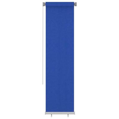 VidaXL Rolgordijn voor buiten 65(b)x230(h) cm hdpe blauw