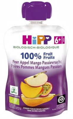 HiPP 6M+ Peer Appel Mango Passievrucht HiPP 6M+ Peer Appel Mango Passievrucht