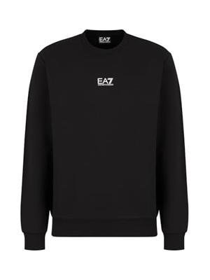 EA7 Emporio Armani 8NPM30 Sweater Heren Zwart/Wit - Maat M - Kleur: Zwart | Soccerfanshop