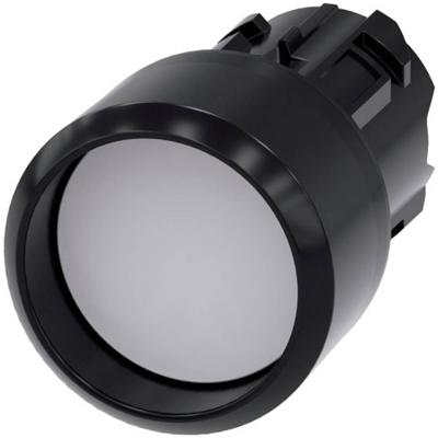 Siemens 3SU10000CB600AA0 3SU1000-0CB60-0AA0 Druktoets Kunststof frontring, Rond Knop Zwart, Wit 1 stuk(s)