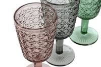 Set van bekers Home ESPRIT Zwart Rood Groen Kristal 285 ml (6 Stuks) - thumbnail