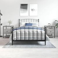 Nachtkastjes 2 st 40x42x56 cm bewerkt hout grijs sonoma eiken - thumbnail