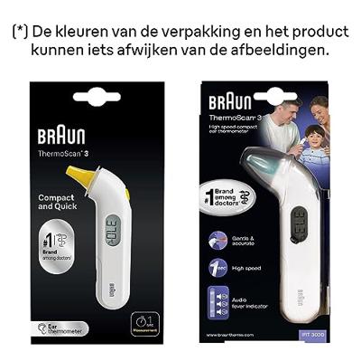 Braun IRT3030 Digitale thermometer Wit