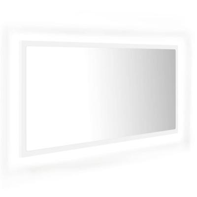 VidaXL Badkamerspiegel led 90x8,5x37 cm acryl wit