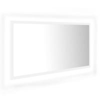 VidaXL Badkamerspiegel led 90x8,5x37 cm acryl wit - thumbnail