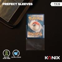 Kaarthoezen - KONIX - Perfect Sleeves - 100 zakjes - Compatibel met Magic The Gathering, Pokémon - Transparant - thumbnail