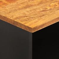 Tv-meubel 100x33,5x46 cm massief mangohout bruin en zwart - thumbnail