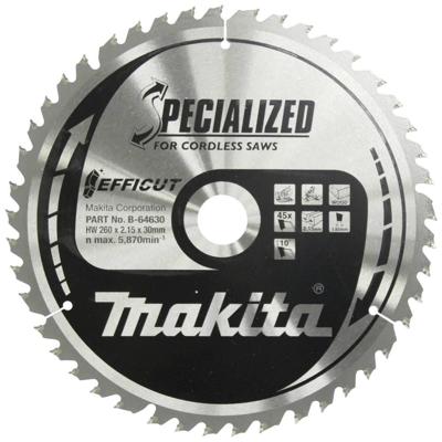 Makita Accessoires Zaagb Efficut 260x30x2,15 45T 10g - B-64624 - B-64630