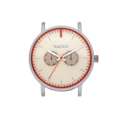 Horloge Uniseks Watx & Colors WXCA2711 Gouden Zilverkleurig (Ø 44 mm)