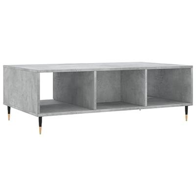 Salontafel 104x60x35 cm bewerkt hout betongrijs