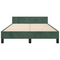 Bedframe zonder matras 120x190 cm fluweel donkergroen - thumbnail