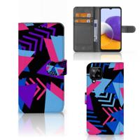 Samsung Galaxy A22 4G | M22 | Book Case | Funky Triangle - thumbnail