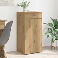 Dressoir artisanaal eikenkleurig 42,5 x 40 x 93 cm Bewerkt hout - thumbnail
