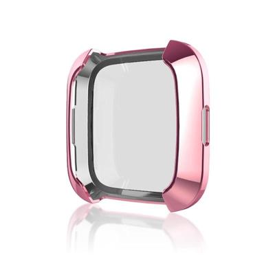 Slimme horloge zachte TPU beschermhoes voor Fitbit versa (roze)