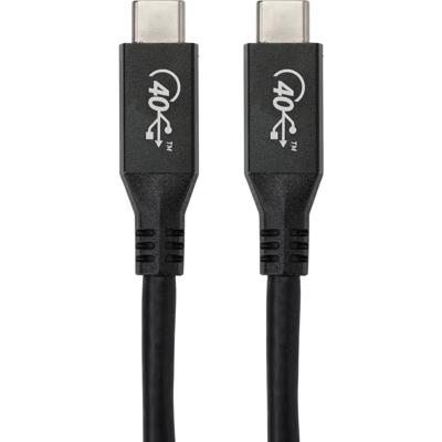 Renkforce RF-4870098 USB-kabel USB 4.0 USB-C 0.80 m Zwart Aluminium-stekker Renkforce RF-4870098 USB-kabel USB 4.0 USB-C 0.80 m Zwart Aluminium-stekker