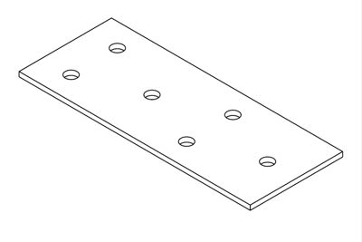 GB koppelplaat 40x100x2.0 sendzimir verzinkt | 100 stuks - GB014220100