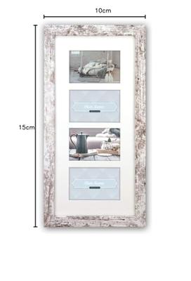 Zep fotolijst v24106 nelson 6 4q white wash voor 4 foto&apos;s