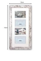 Zep fotolijst v24106 nelson 6 4q white wash voor 4 foto&apos;s - thumbnail