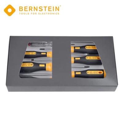 Bernstein Tools for Electronics EUROline-Power Schroevendraaierset Werkplaats 6-delig Plat, Kruiskop Pozidriv