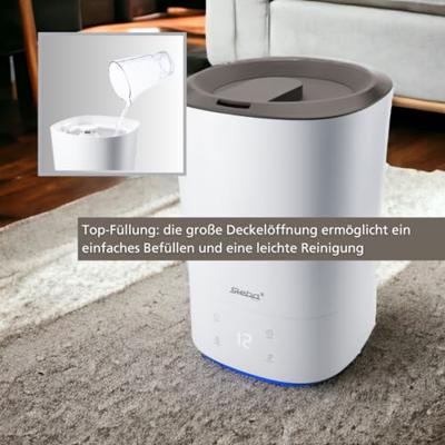 Steba LB8 - Luchtbevochtiger - Ultrasoon - LED-display - Wit Steba LB8 - Luchtbevochtiger - Ultrasoon - LED-display - Wit