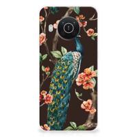 Nokia X10 | X20 | TPU Hoesje | Pauw met Bloemen - thumbnail