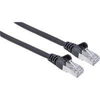Intellinet 740814 RJ45 Netwerkkabel, patchkabel CAT 6A S/FTP 2.00 m Zwart Folie afscherming, Afscherming gevlochten, Afgeschermd, Halogeenvrij 1 stuk(s) - thumbnail