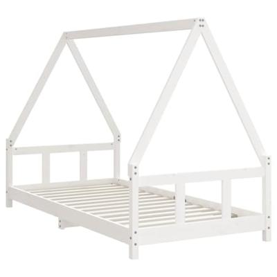 Kinderbedframe 90x190 cm massief grenenhout wit Kinderbedframe 90x190 cm massief grenenhout wit